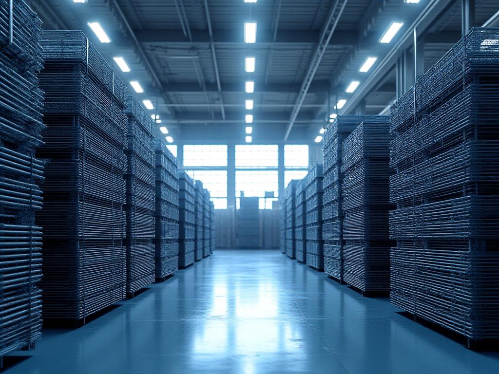 Infrastruttura logistica moderna di VulcanoFerri a Roma